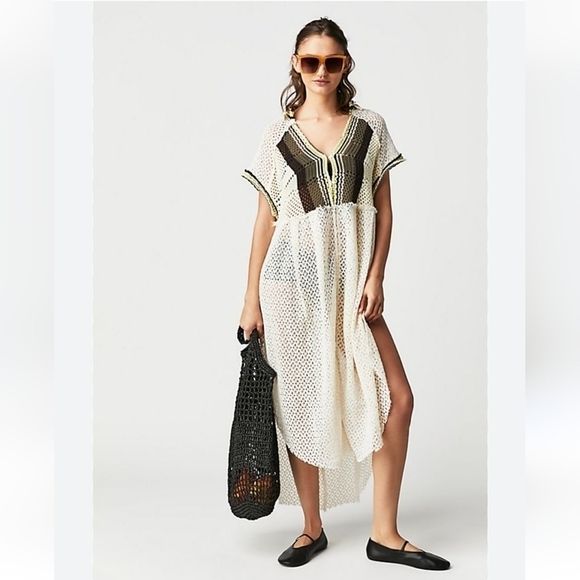 Free People Tops - NWT Free People Kelly Crochet Maxi Top XL